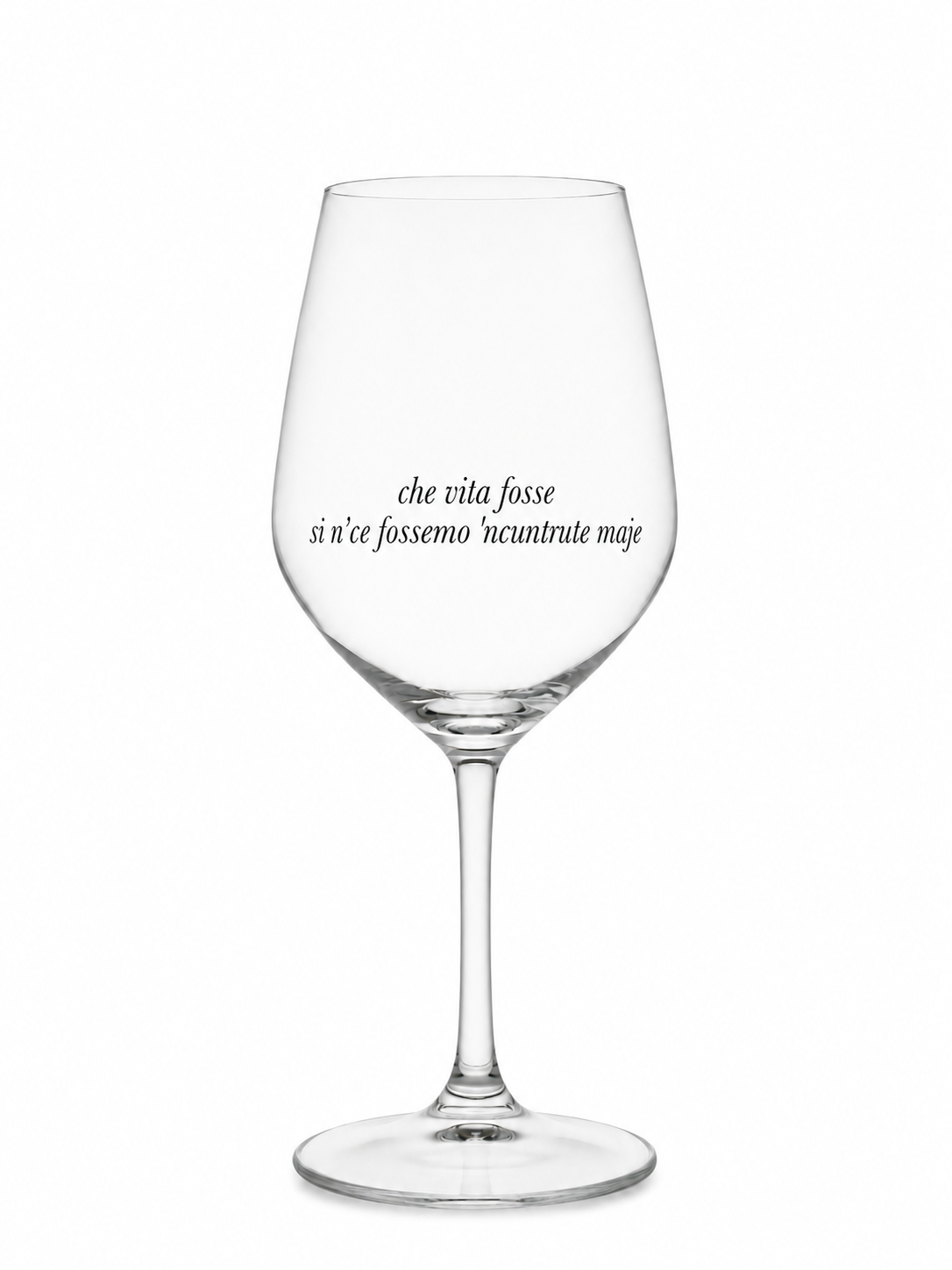 Calice Vino Personalizzato con Nome o Frase | Regalo Personalizzato Elegante