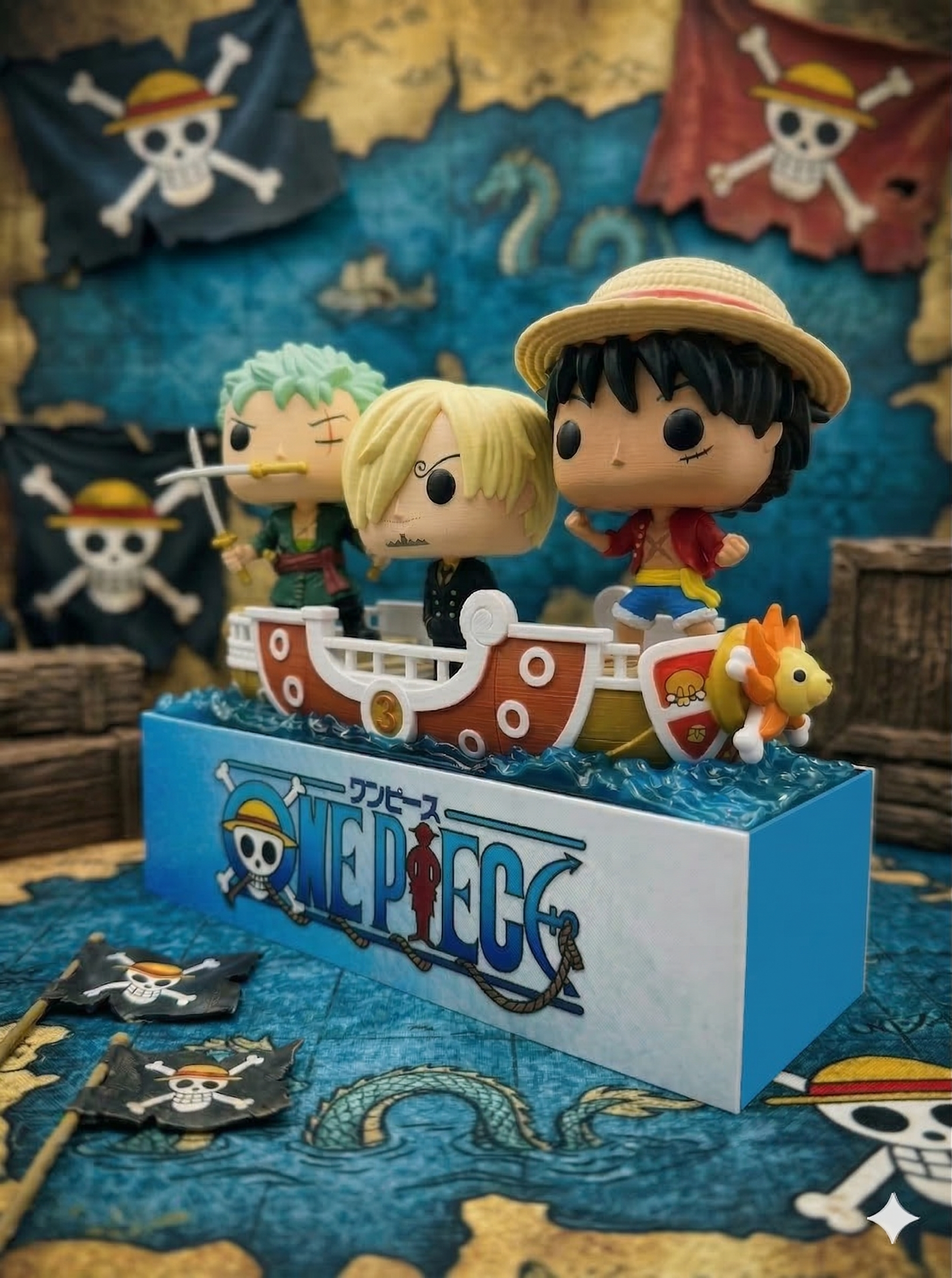 Espositore Diorama per Kinder GranSorpresa Maxi One Piece Collezione 2026