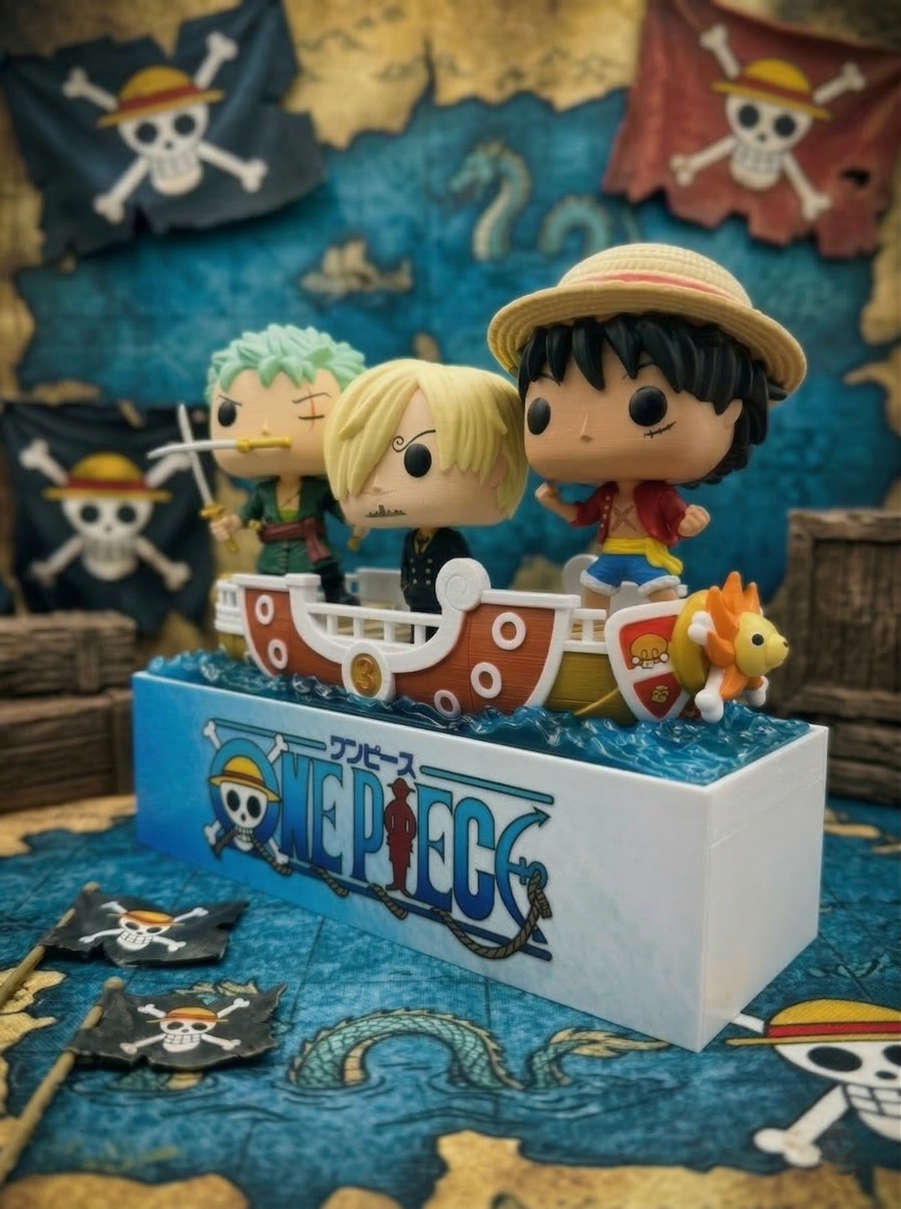 Espositore Diorama per Kinder GranSorpresa Maxi One Piece Collezione 2026